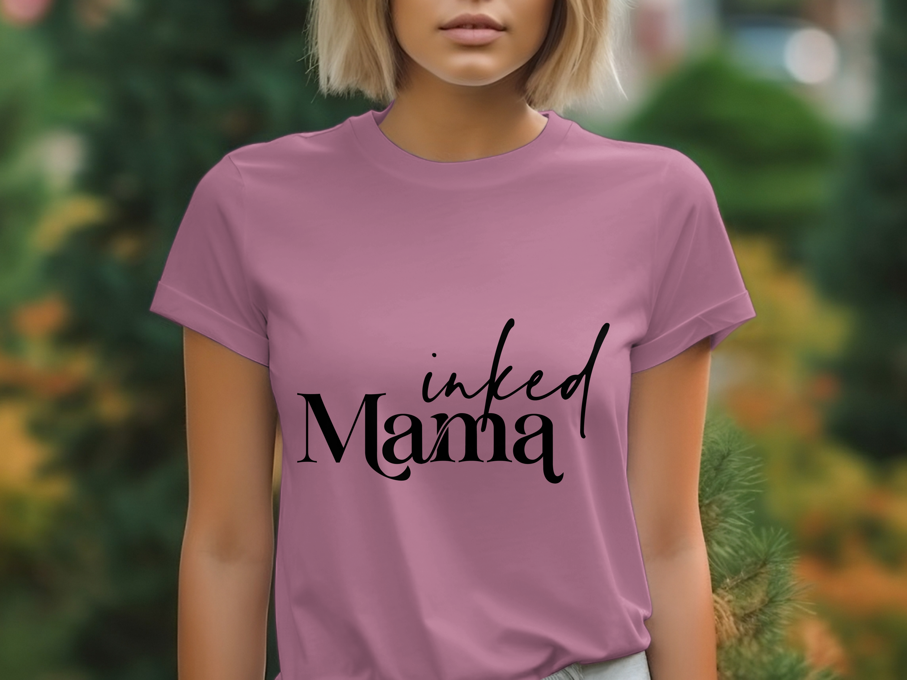 Holiday-Mother's Day- Inked Mama Graphic Black Letters