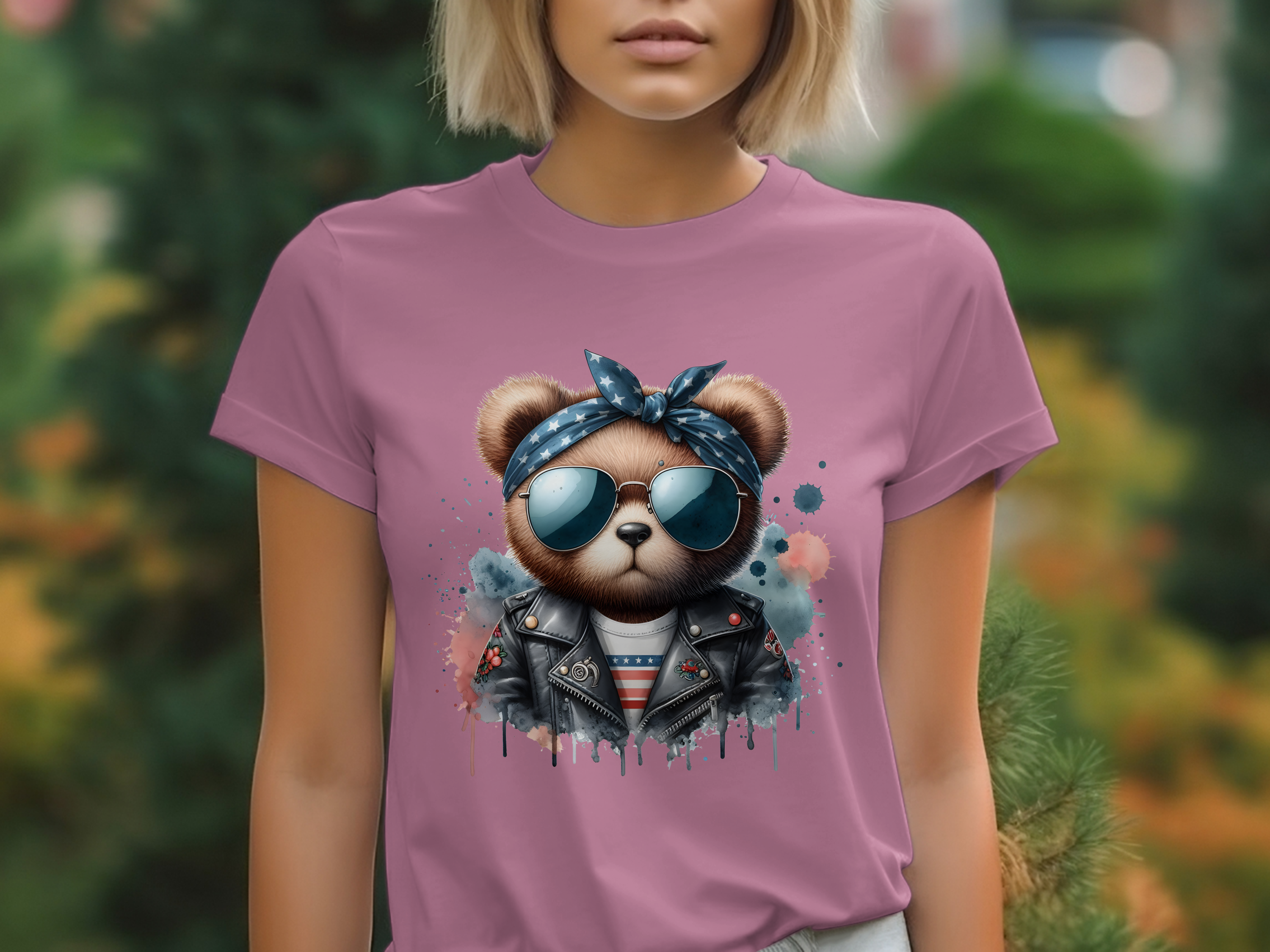 Animals-Misc-Cool Bear in Leather Jacket