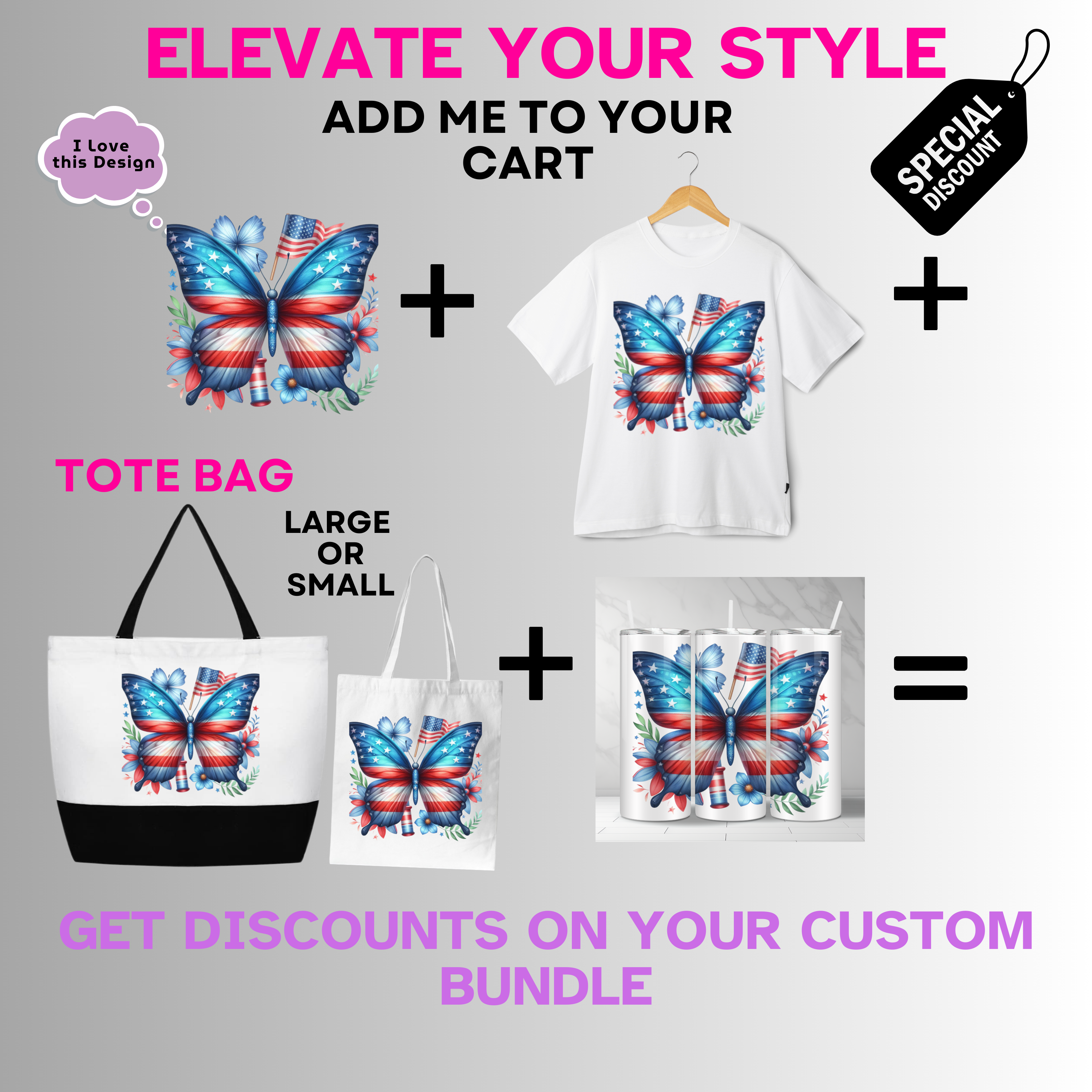 Animals-Bugs-Patriotic Butterfly