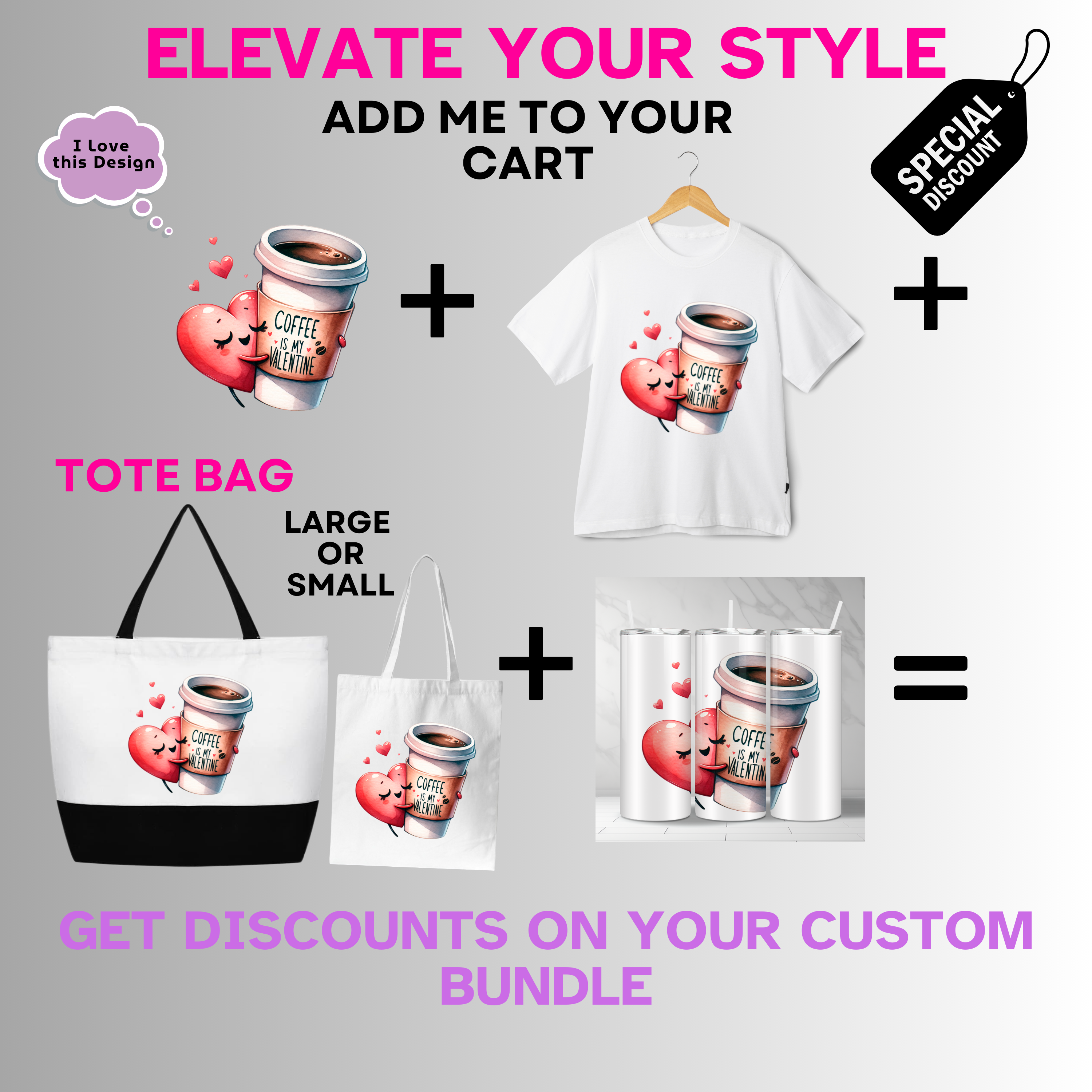 Holiday-Valentine's Day-Cute Coffee Valentine Heart