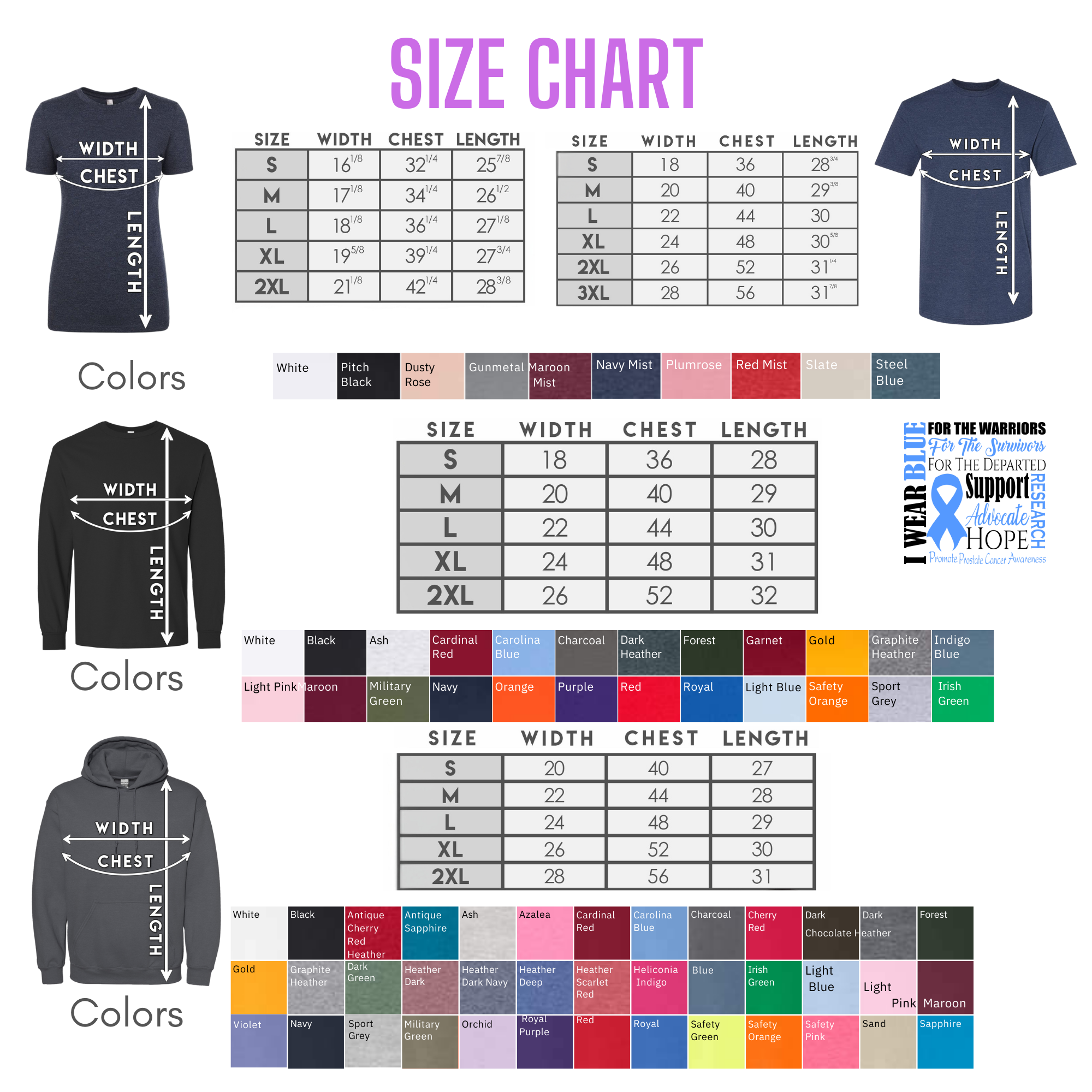 Causes-Cancer-Wear Blue for the Warriors Survivors