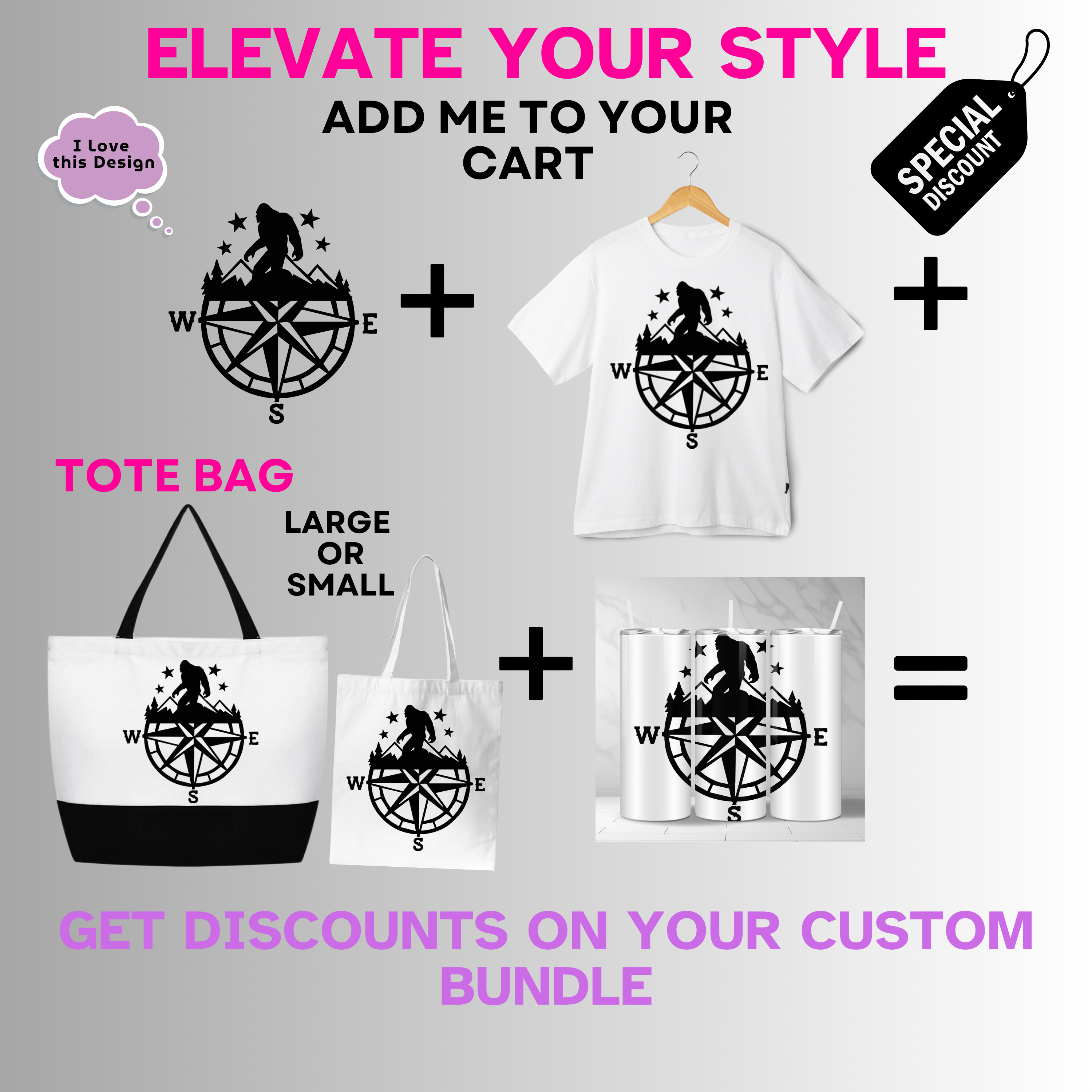 Outdoors-PNW-Bigfoot Compass