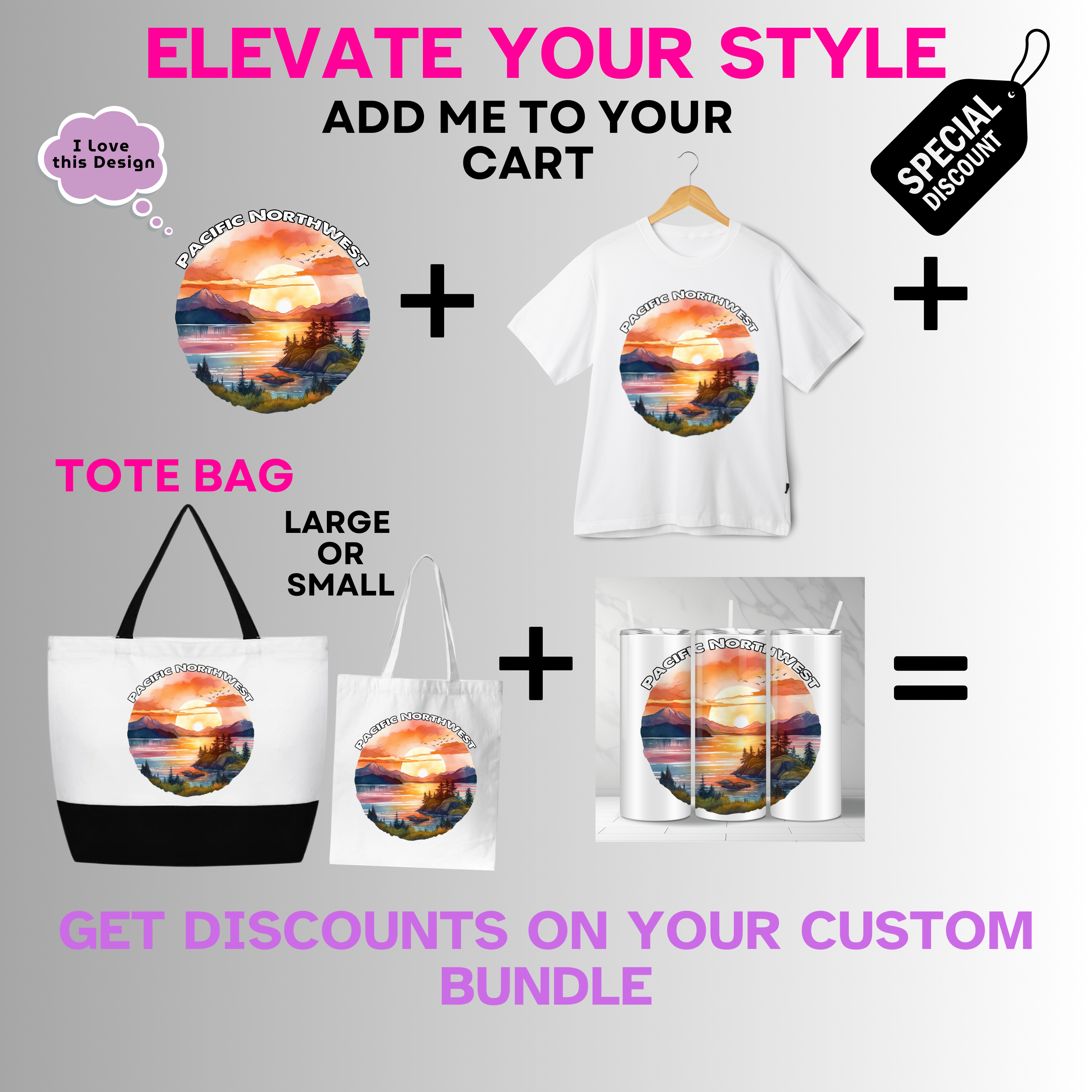 Outdoors-PNW-Stunning Pacific Northwest Sunset Landscape