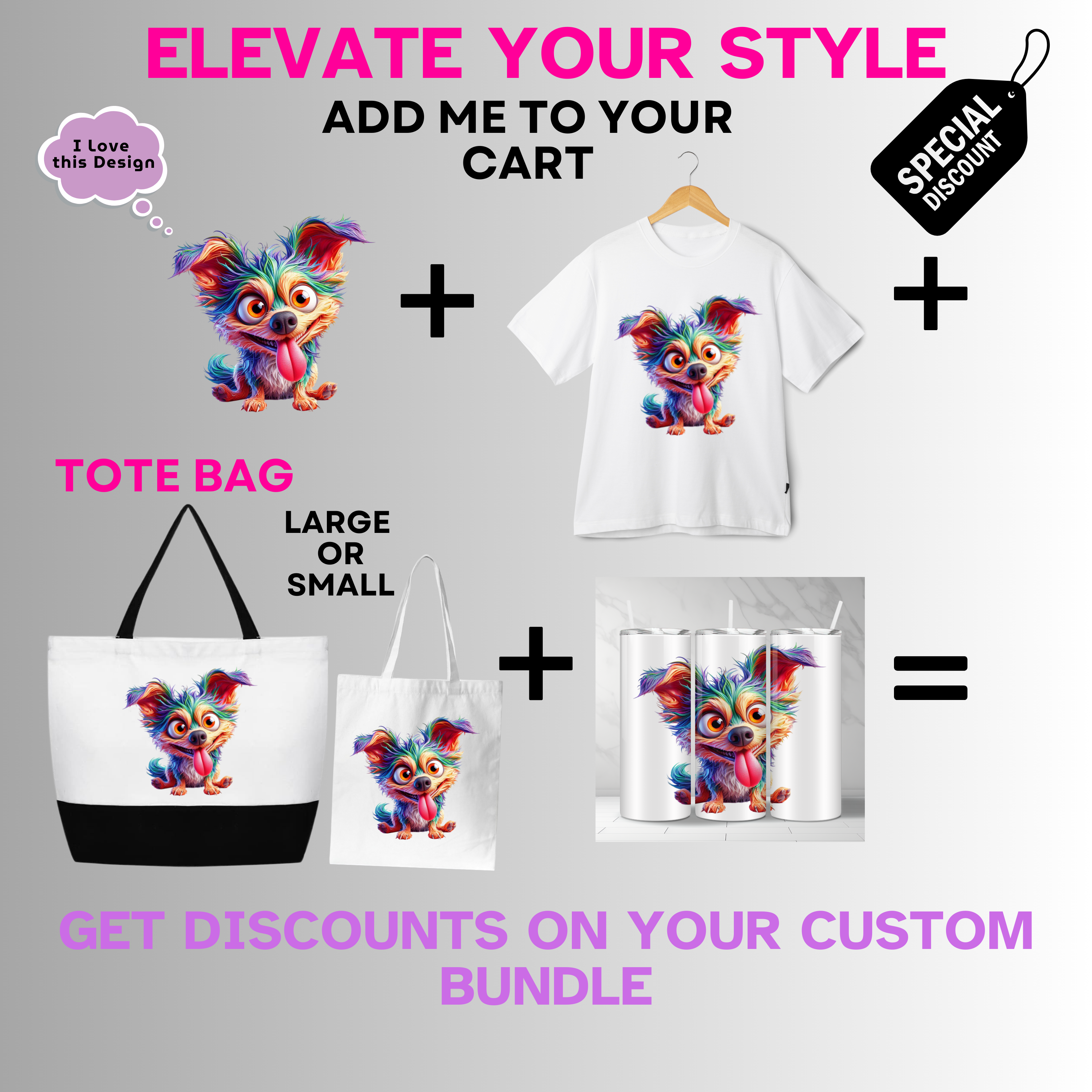 Animals-Dog-Cute Colorful Dog