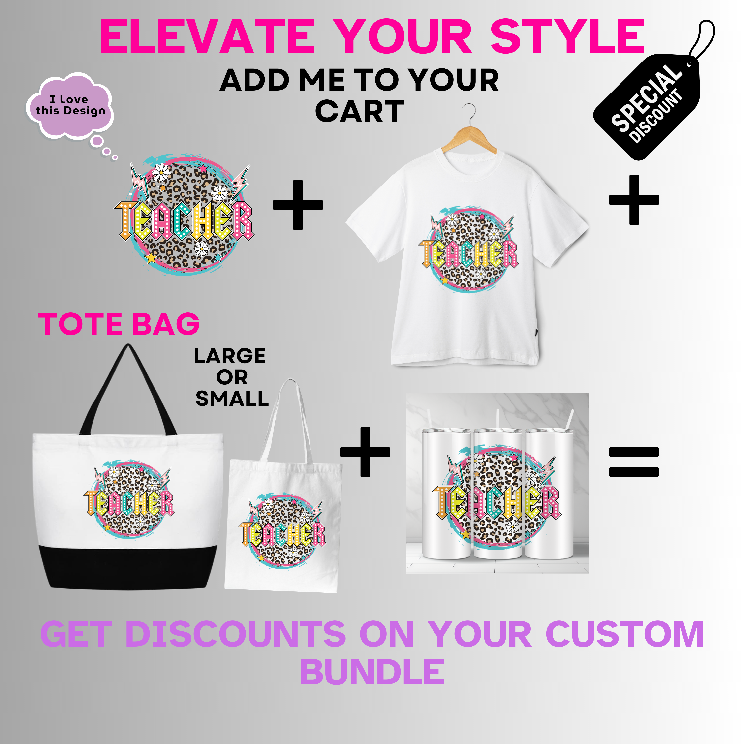 Professional-Teacher-Colorful Teacher Leopard Print