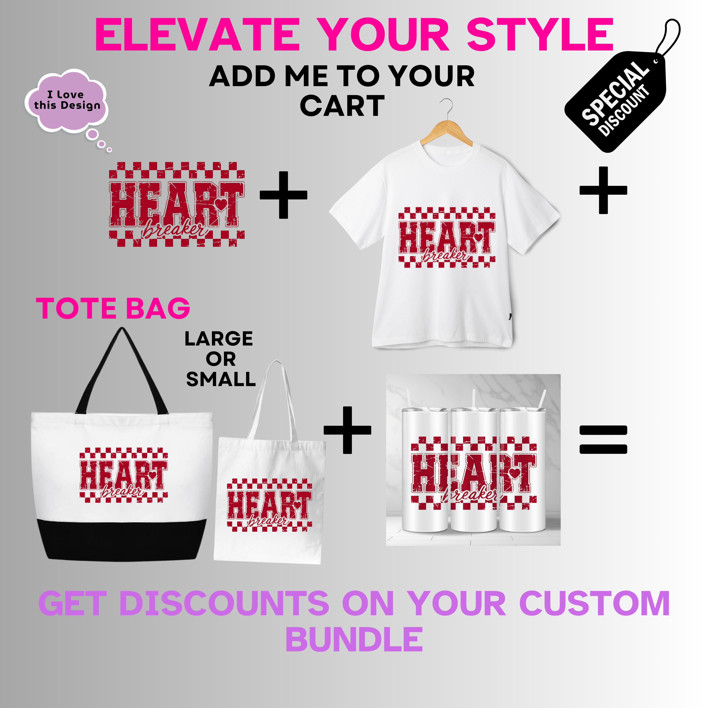 Holiday-Valentine's Day-Heart Breaker Bold Checkered Print