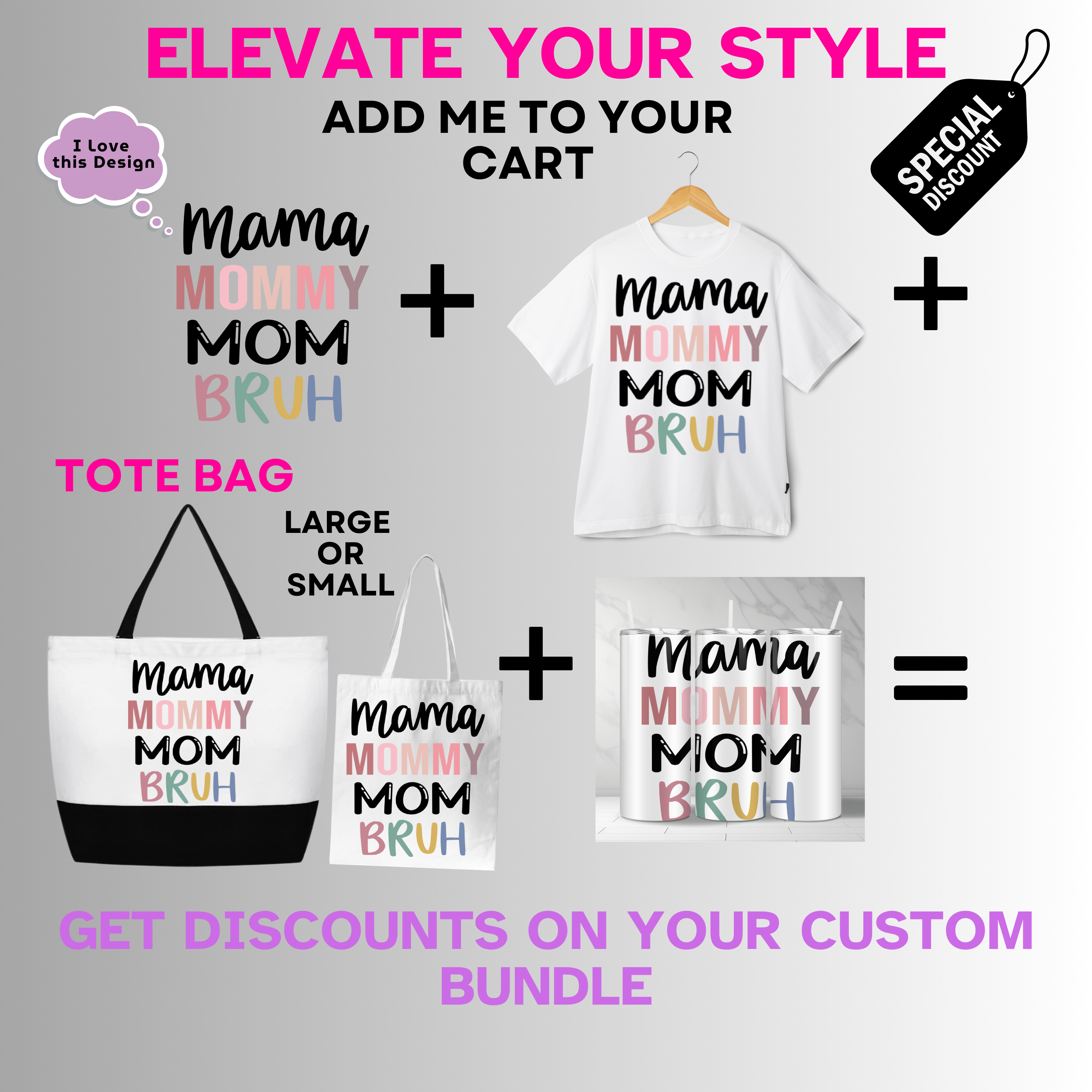 Holiday-Mother's Day-Fun Mama Mommy Mom Bruh