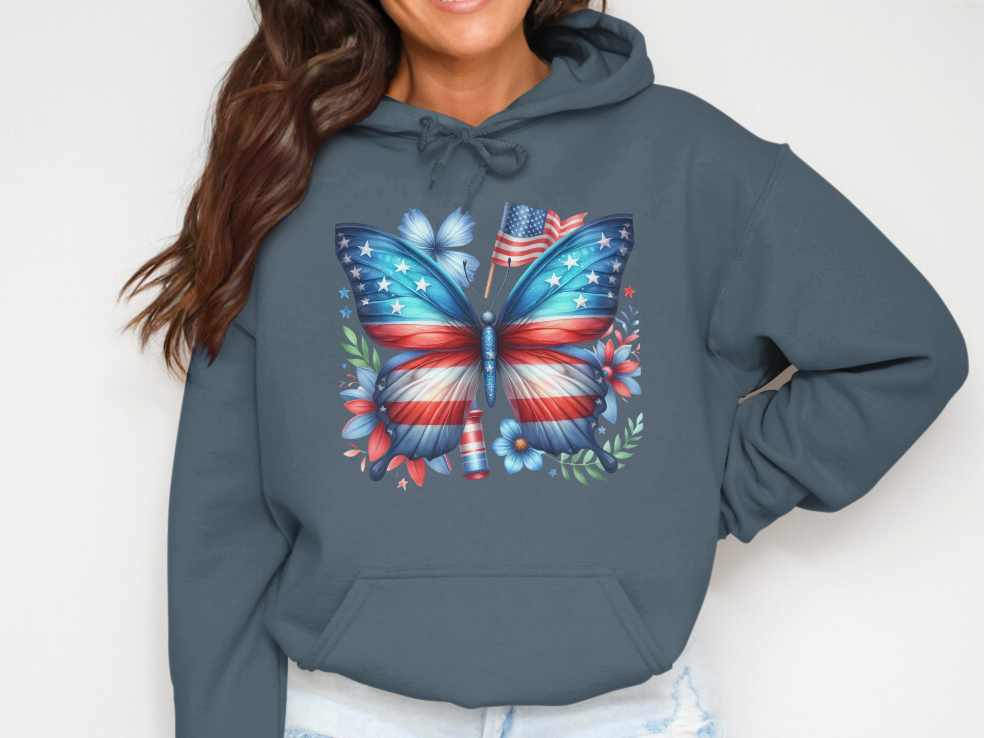Animals-Bugs-Patriotic Butterfly