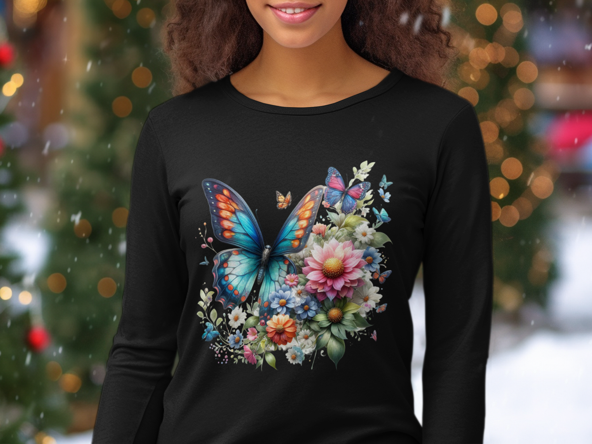 Animals-Bugs-Colorful Butterfly and Floral