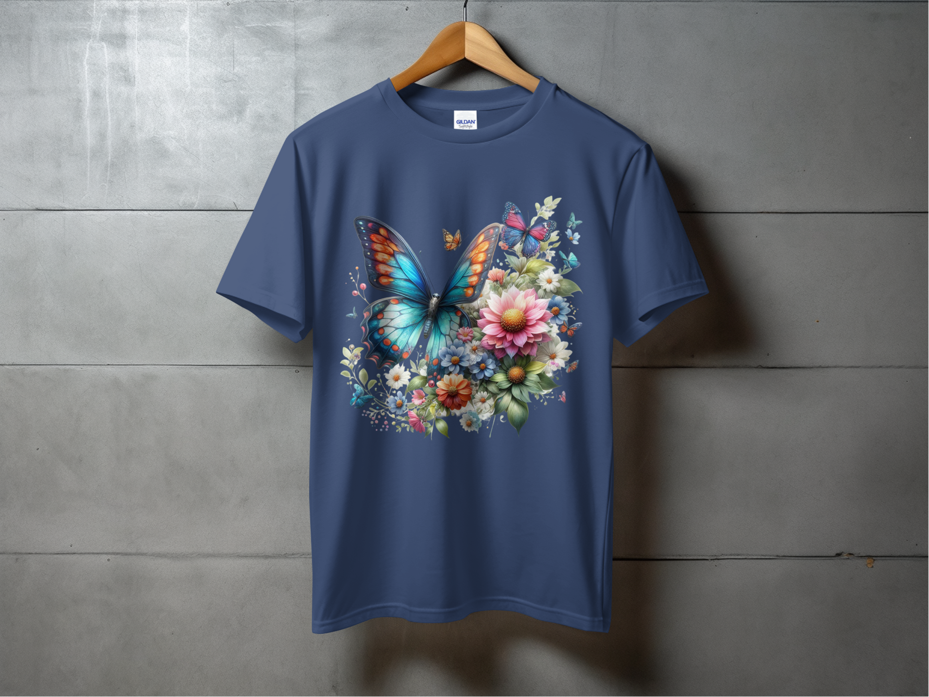 Animals-Bugs-Colorful Butterfly and Floral
