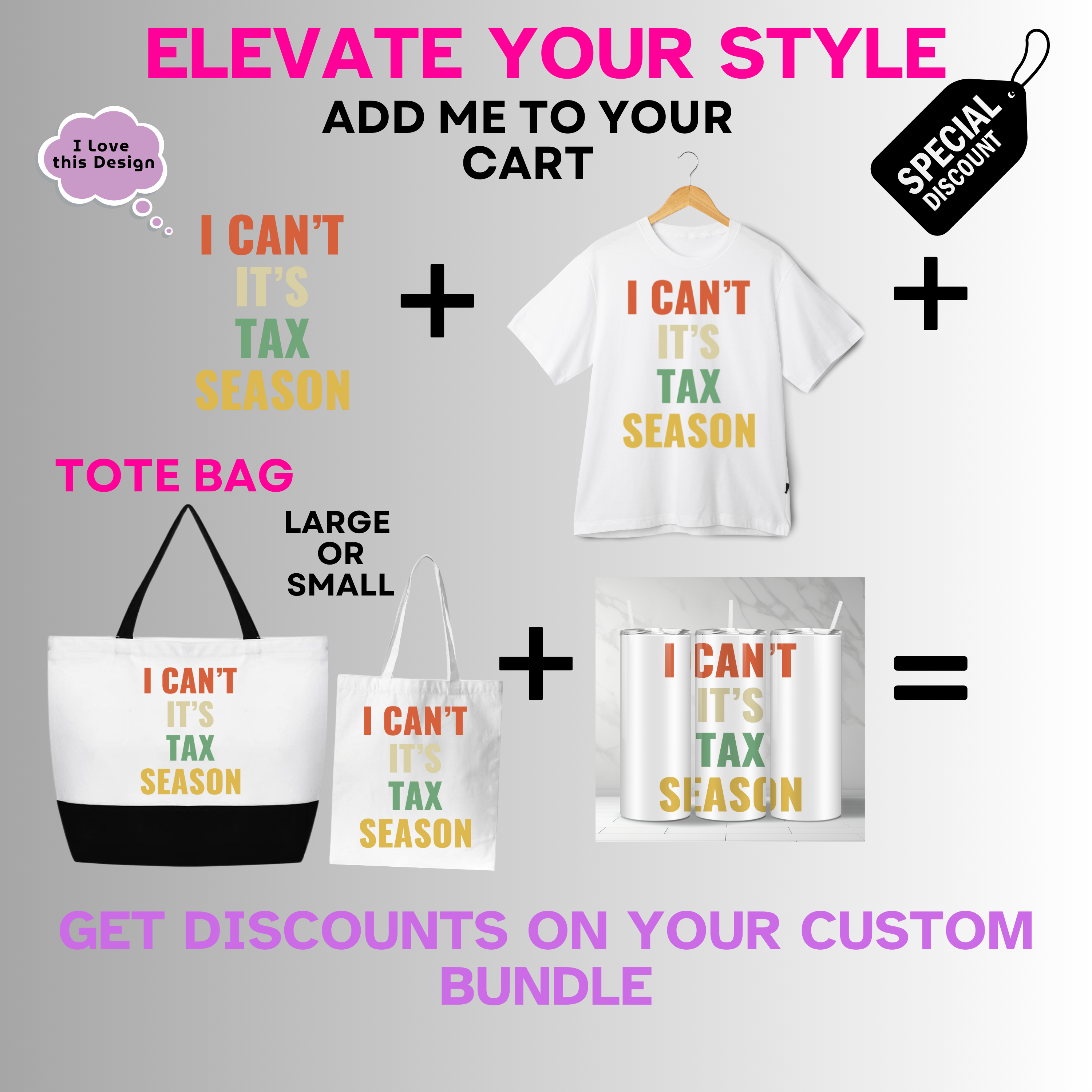 Professional-Accountant-I Can't It's Tax Season Colorful Unisex Casual T-Shirts