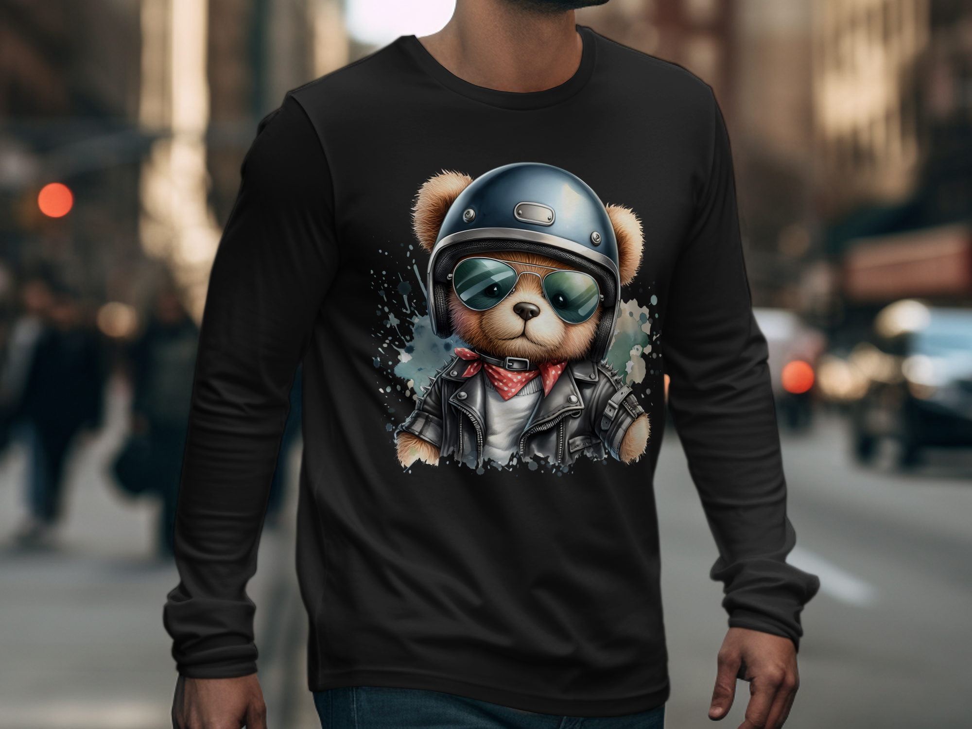 Animals-Misc-Cute Biker Bear