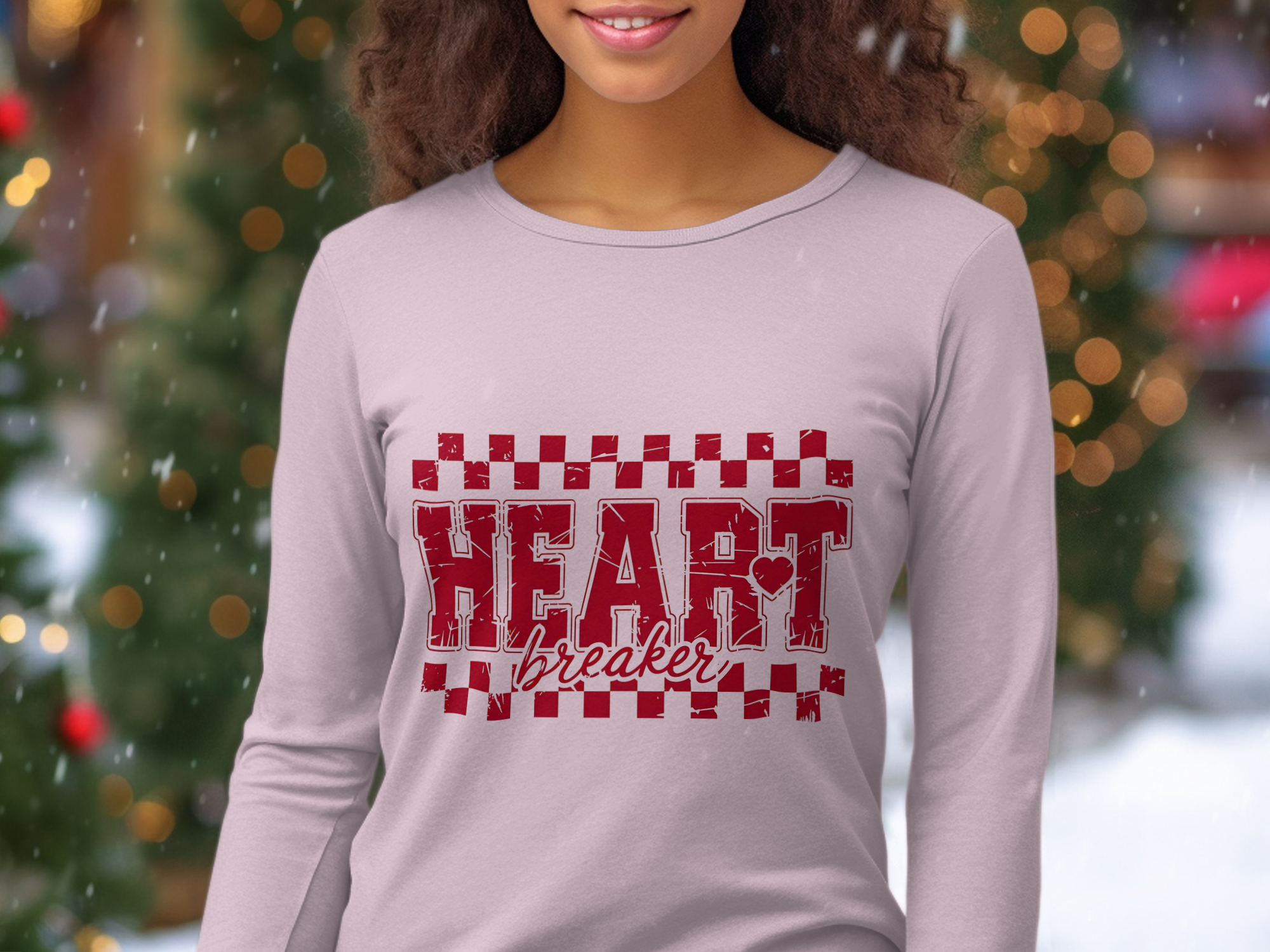 Holiday-Valentine's Day-Heart Breaker Bold Checkered Print