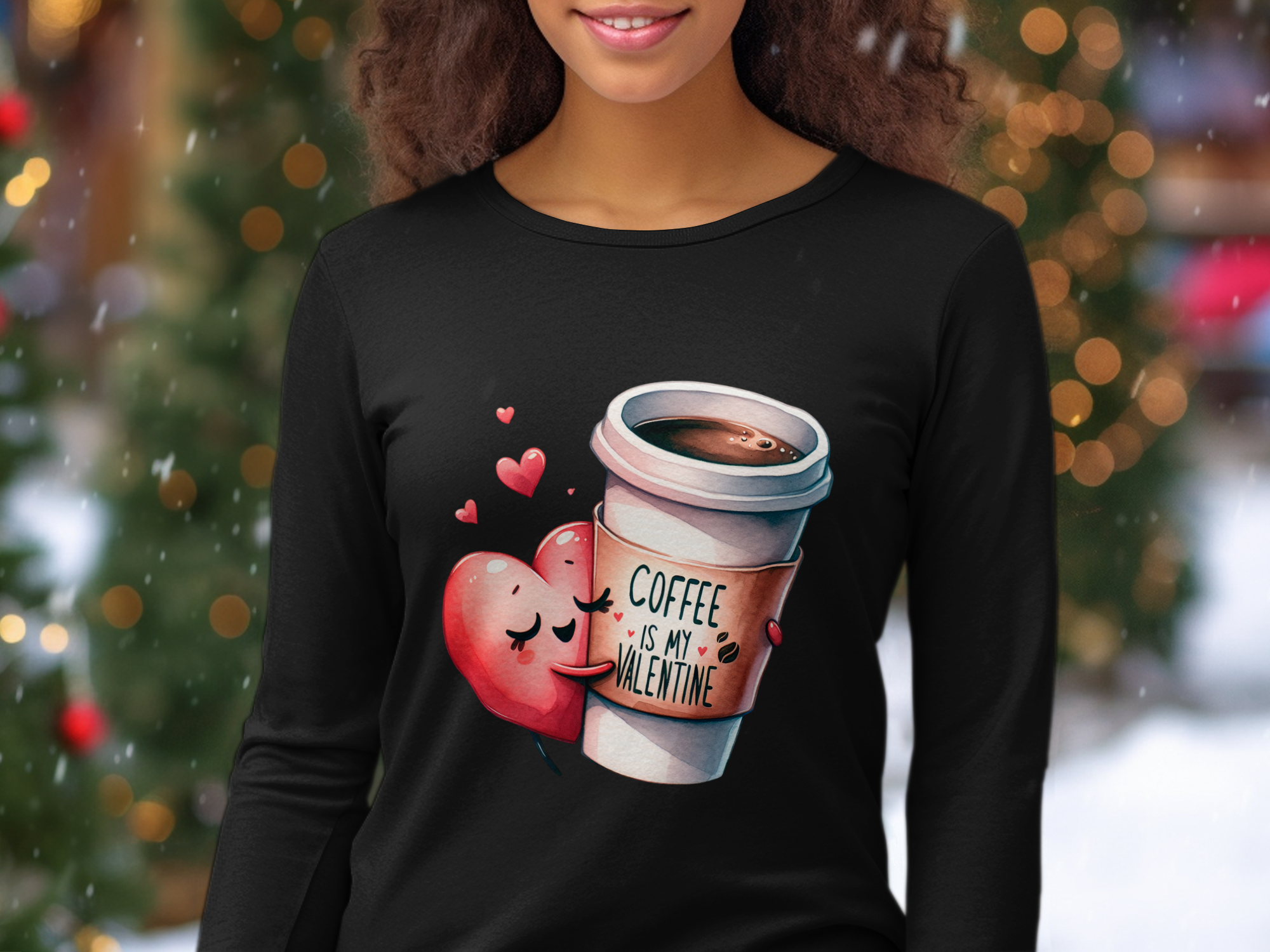 Holiday-Valentine's Day-Cute Coffee Valentine Heart