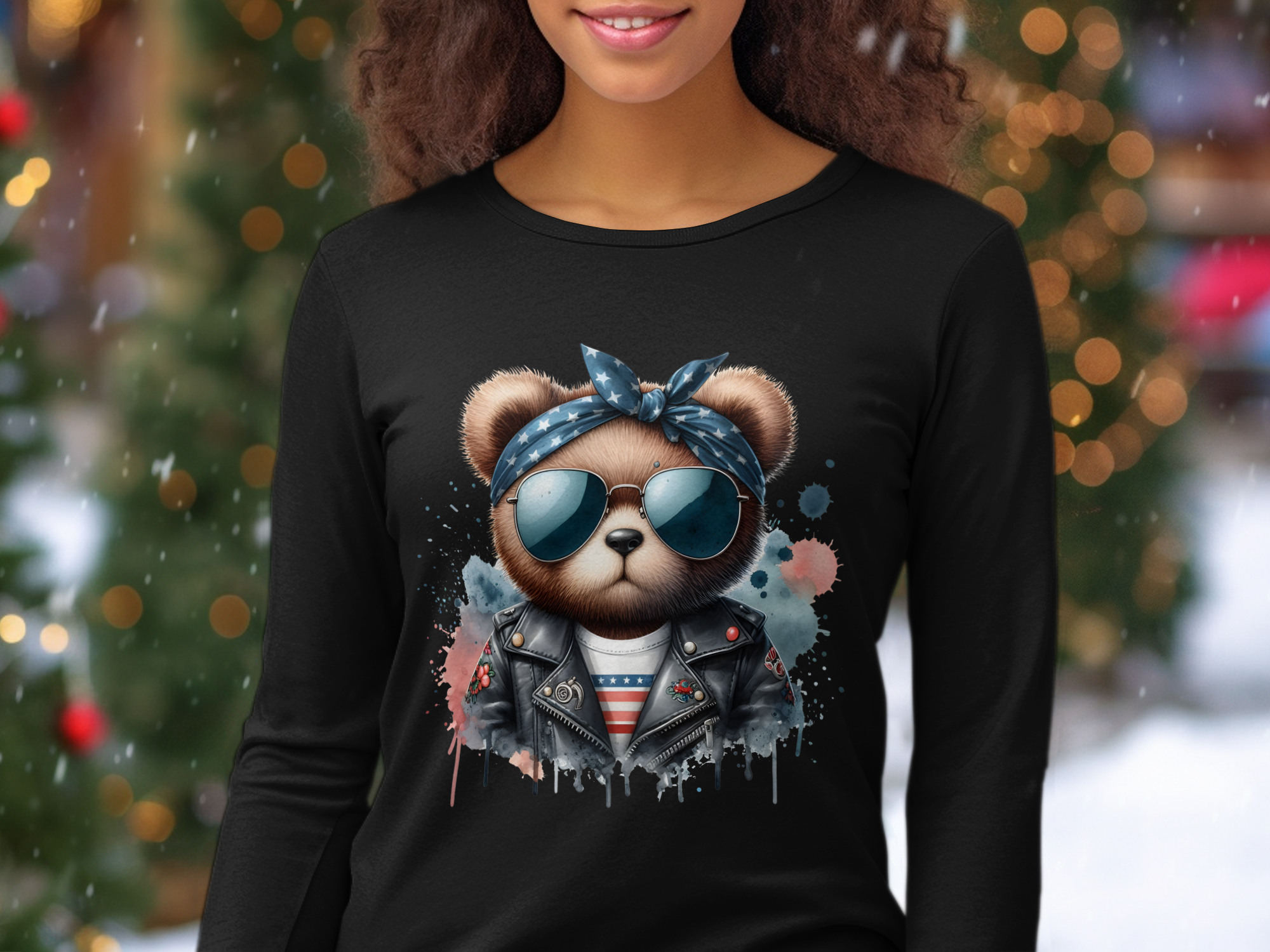 Animals-Misc-Cool Bear in Leather Jacket