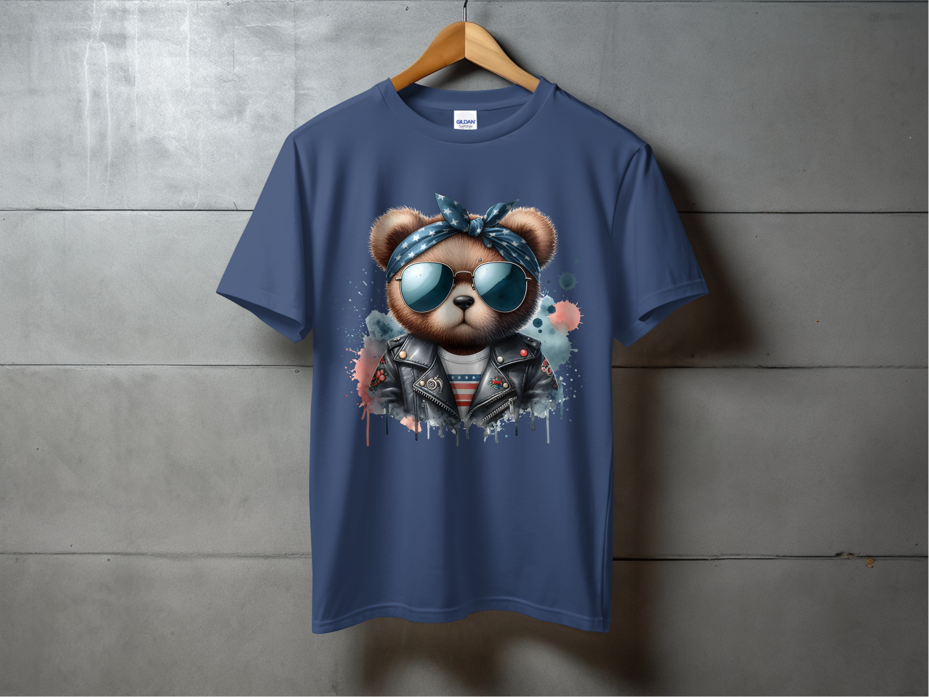 Animals-Misc-Cool Bear in Leather Jacket