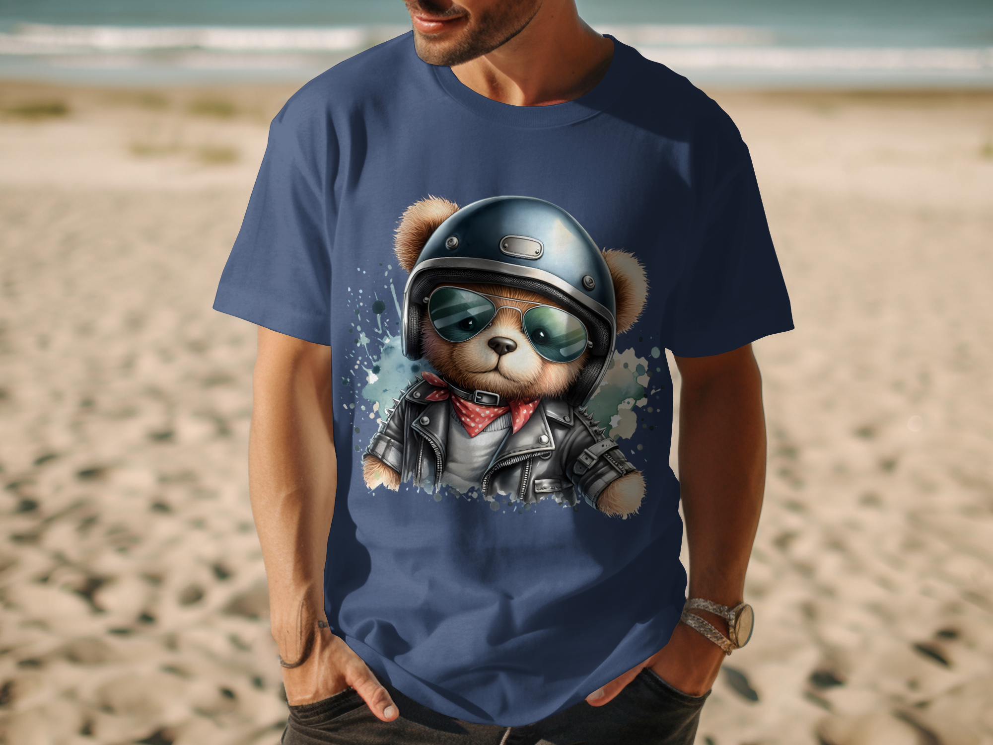 Animals-Misc-Cute Biker Bear