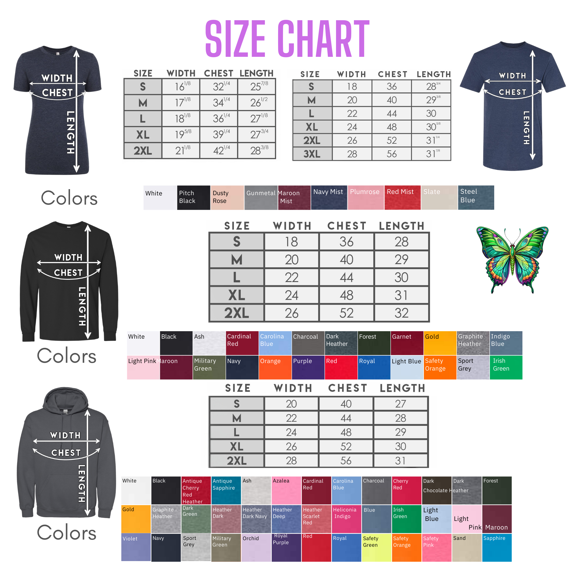 Animals-Bugs-Butterfly Colorful