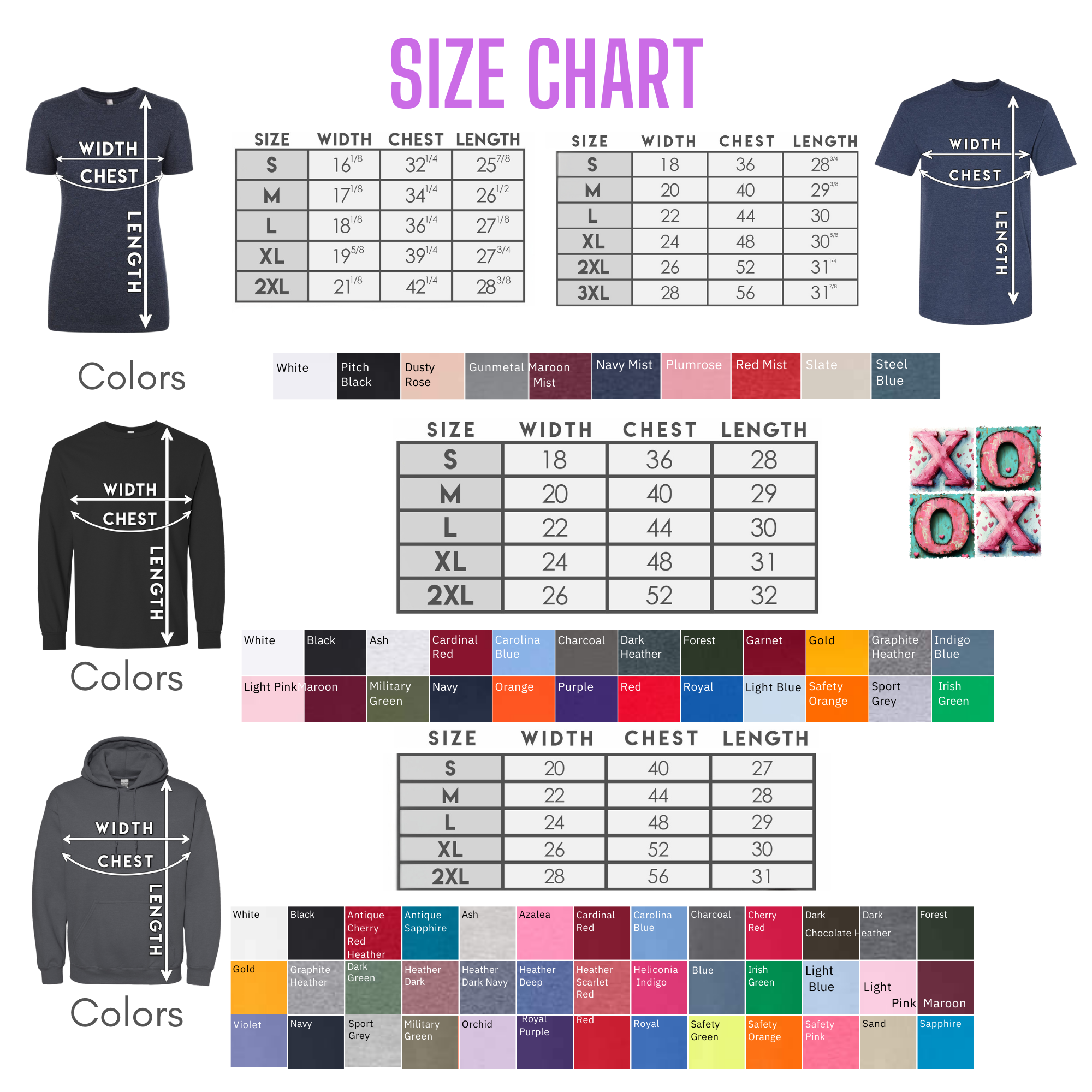 Holiday-Valentine's Day-Cute Colorful XOXO