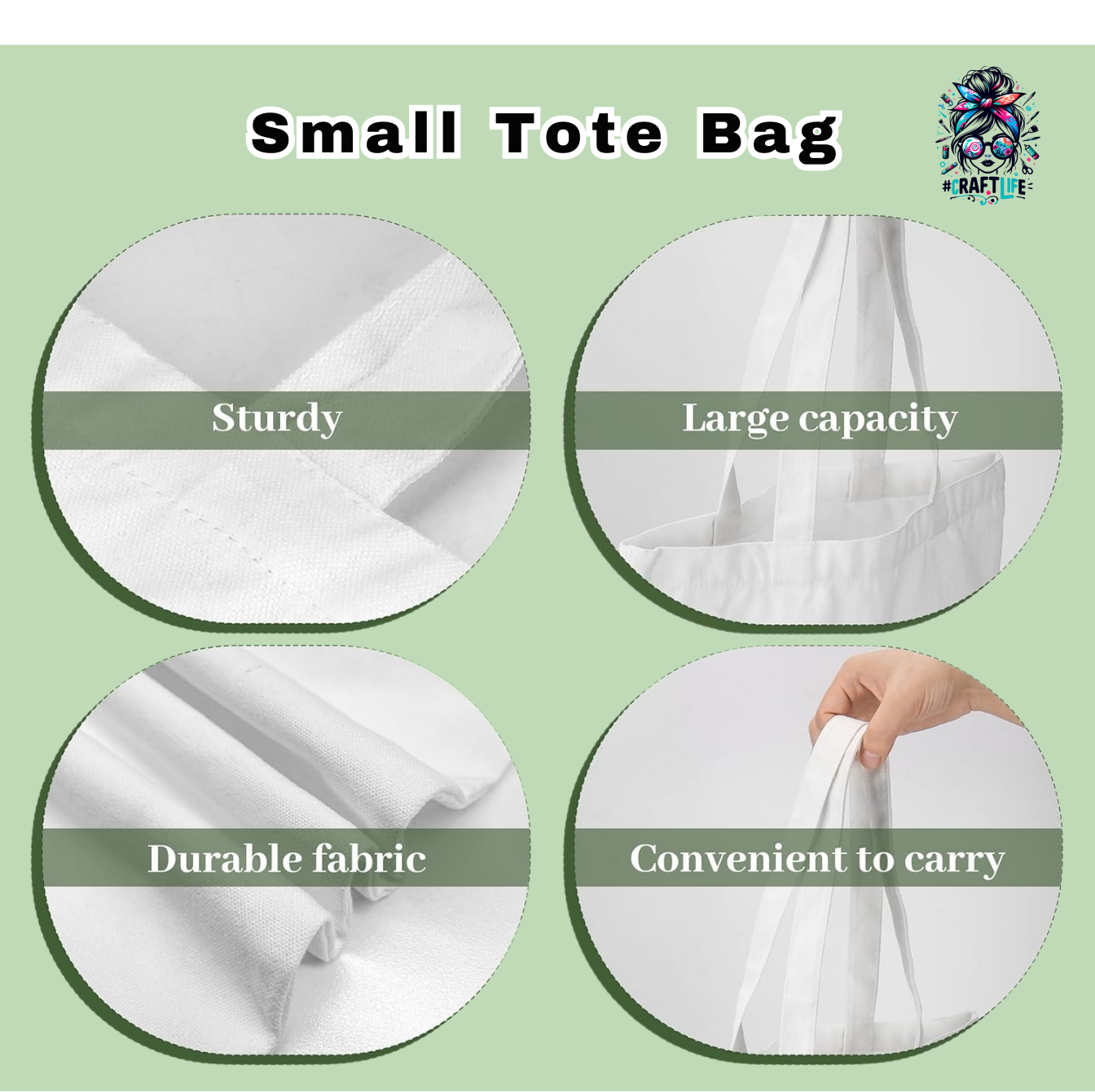 Tote Bag-#CraftLife-Trendy Art Craft Life