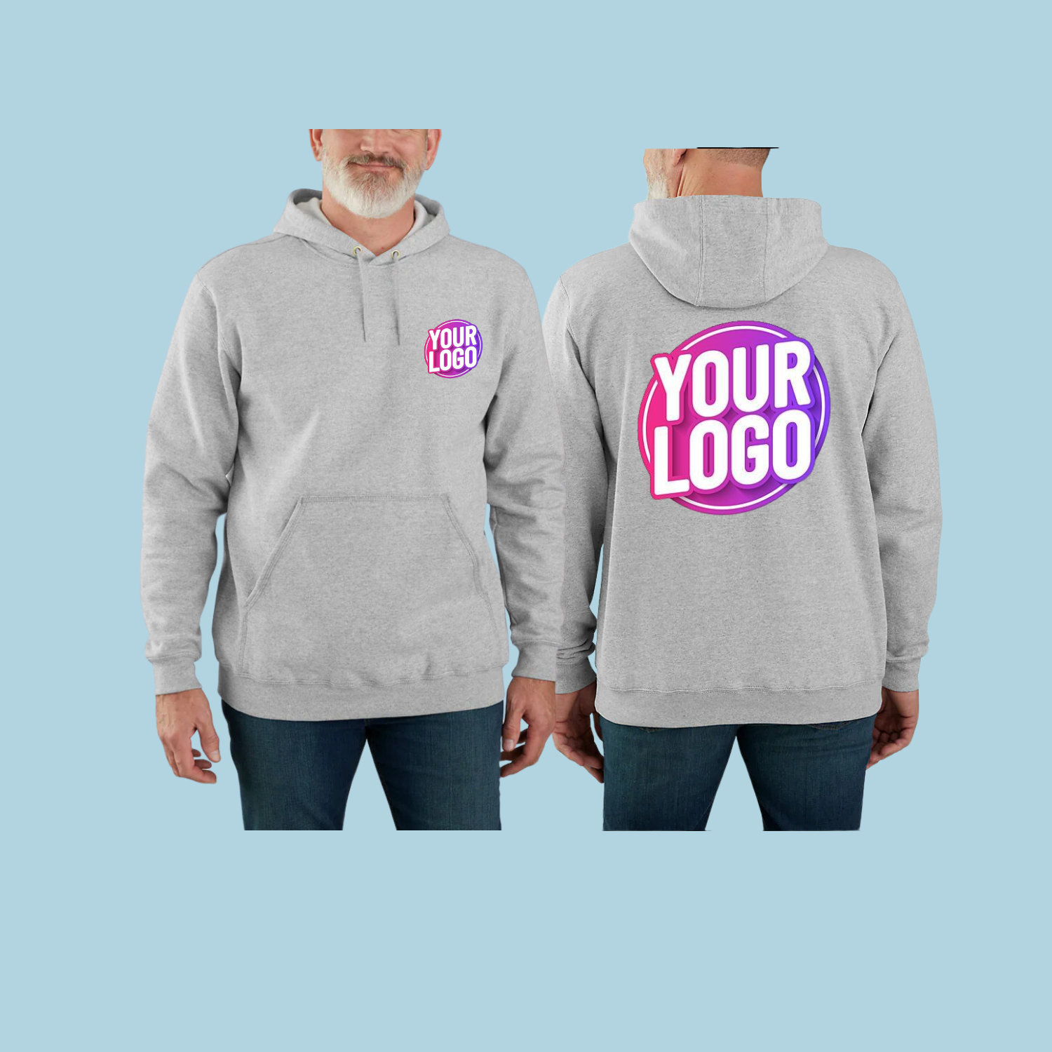 Custom Logo Hooded Sweatshirt