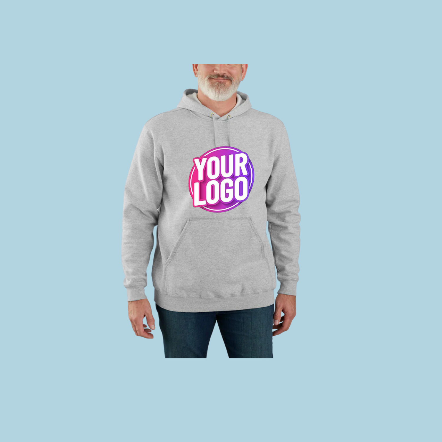 Custom Logo Hooded Sweatshirt