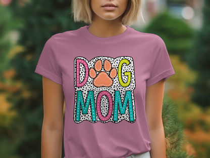 Animals-Dog-Dog Mom Shirt, Cute Paw