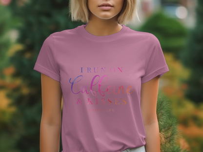Holiday-Mother's Day-I Run on Caffeine and Kisses Mom Life