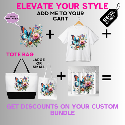 Animals-Bugs-Colorful Butterfly and Floral