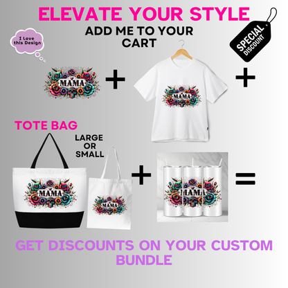 Holiday-Mother's Day-Floral Skull Artwork Mama