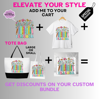 Professional-Teacher-Empowering Compassionate Passionate Teacher Floral