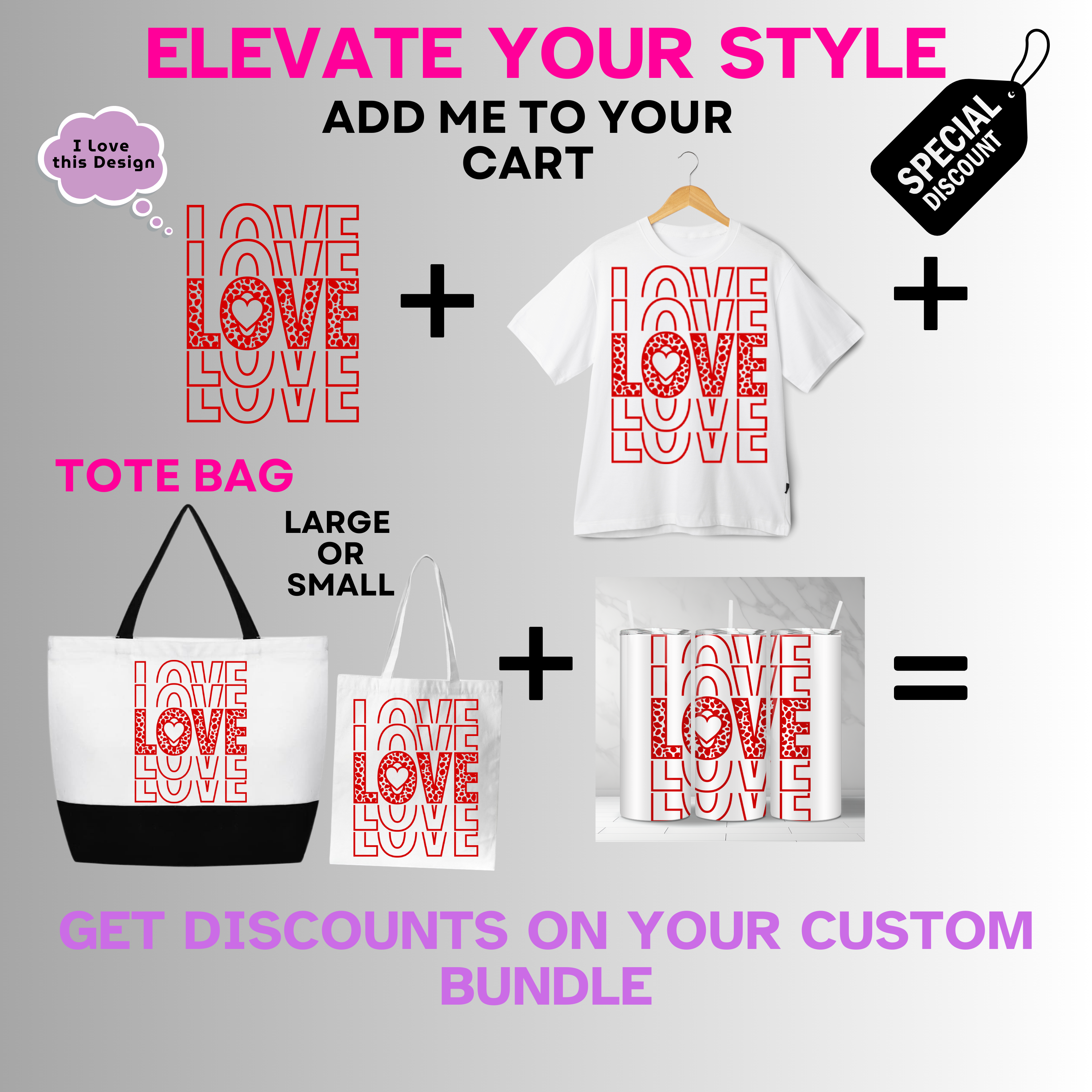 Holiday-Valentine's Day-Love Letter Pattern Red