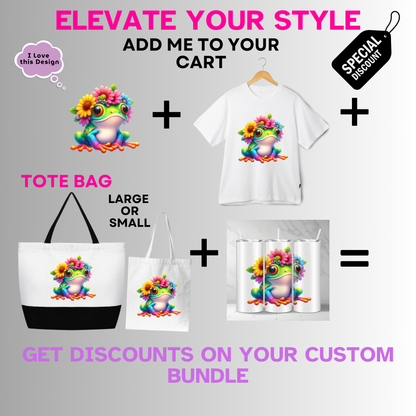 Animals-Misc-Cute Frog with Flower Crown