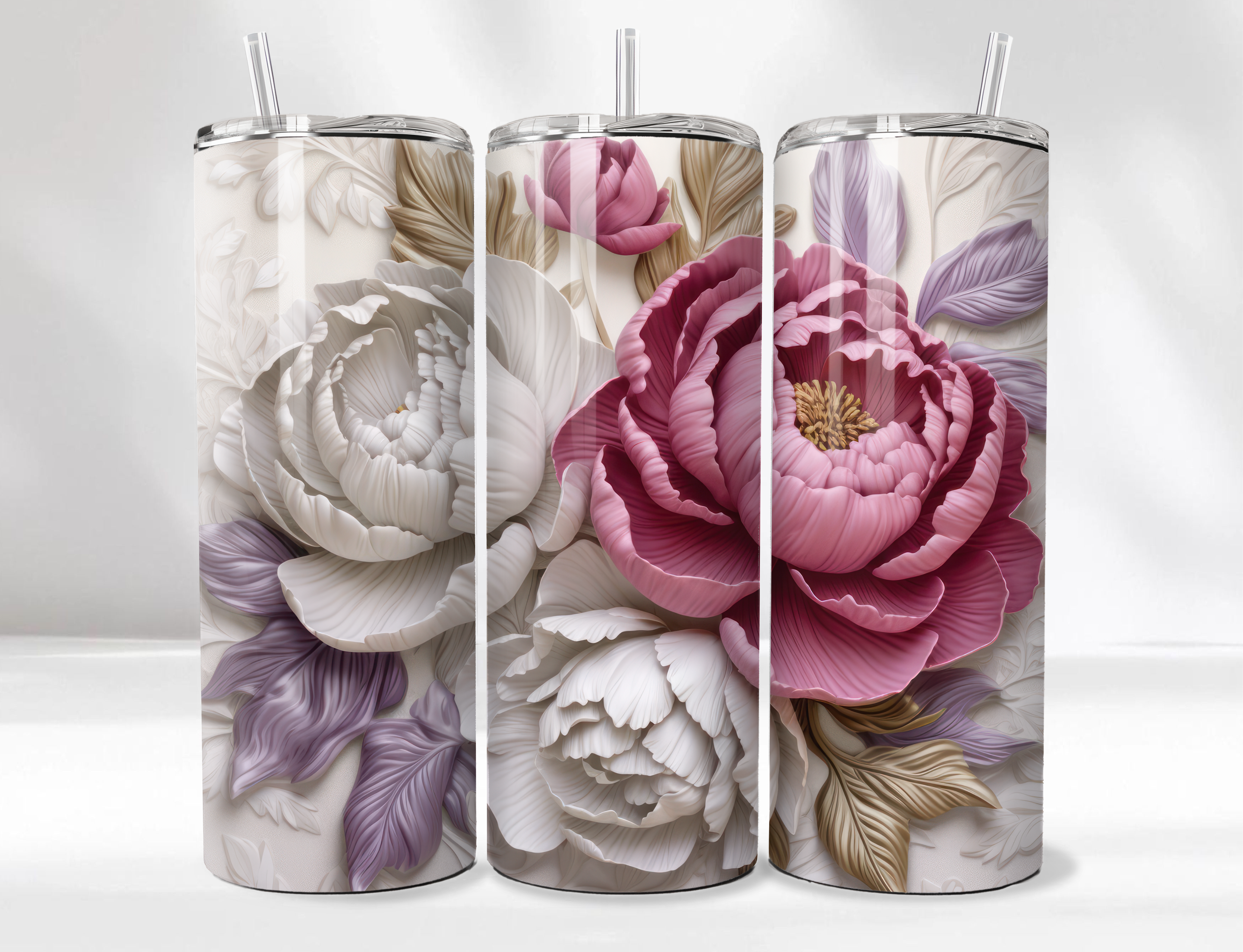 Floral Tumbler Set 2