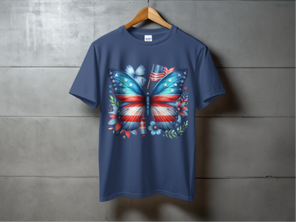 Animals-Bugs-Patriotic Butterfly
