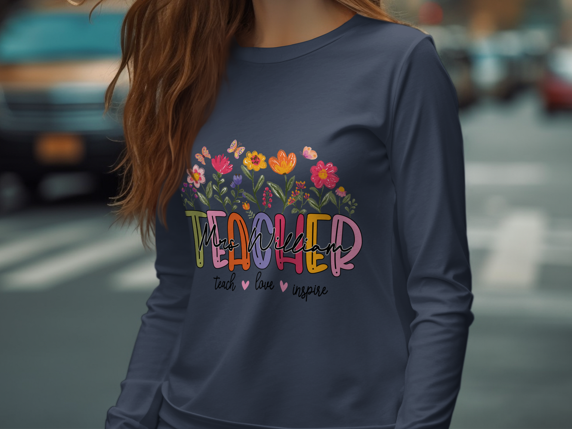 Professional-Teacher-Vibrant Teacher, Teach Love Inspire