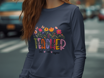 Professional-Teacher-Vibrant Teacher, Teach Love Inspire