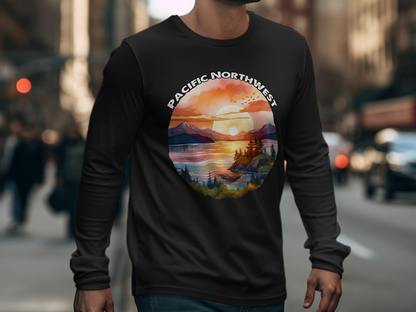 Outdoors-PNW-Stunning Pacific Northwest Sunset Landscape