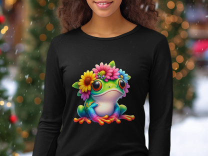 Animals-Misc-Cute Frog with Flower Crown