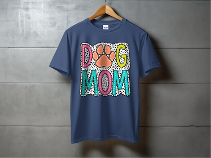 Animals-Dog-Dog Mom Shirt, Cute Paw