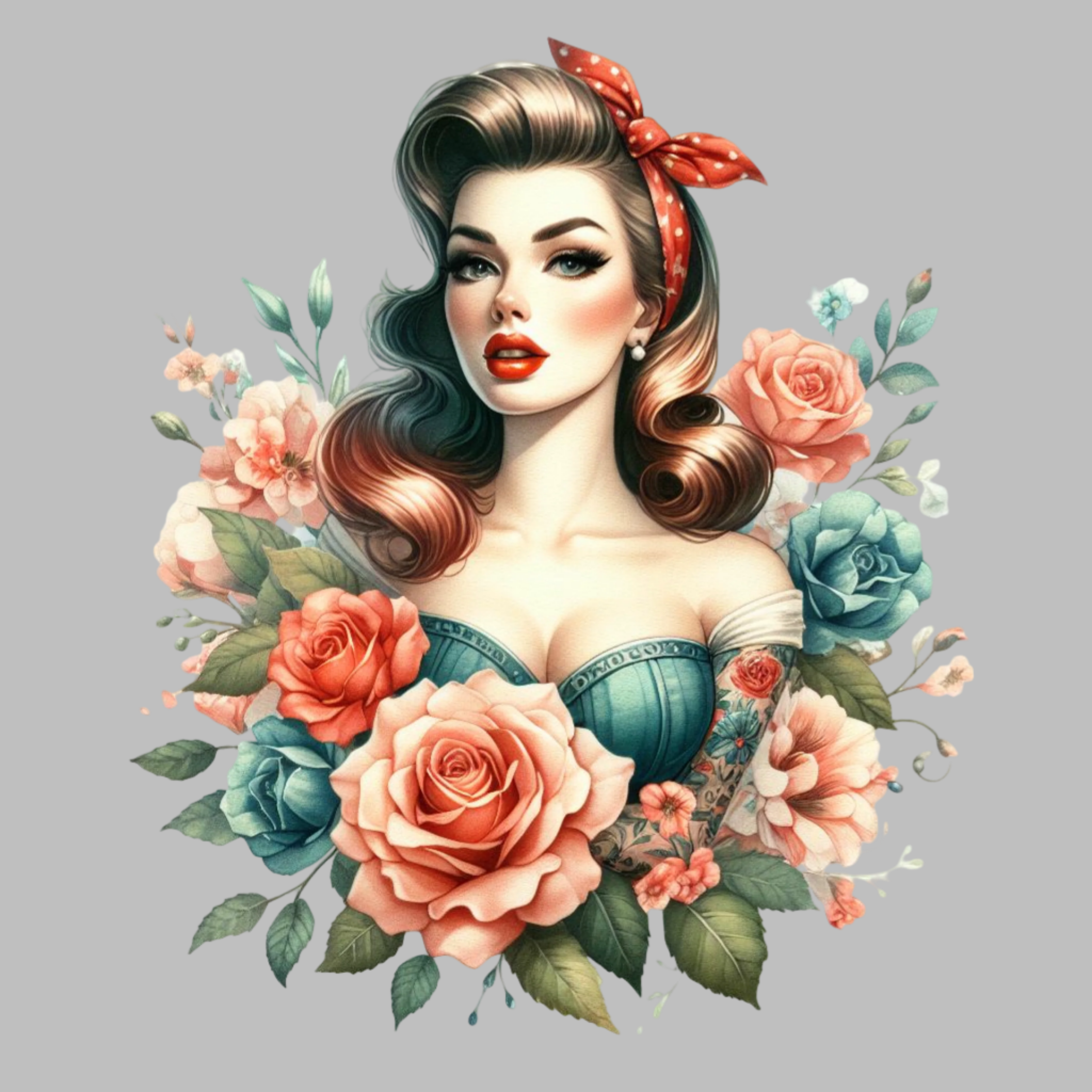 Floral - Pin Up