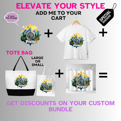 Outdoors-PNW-Adventure Mountain and Compass