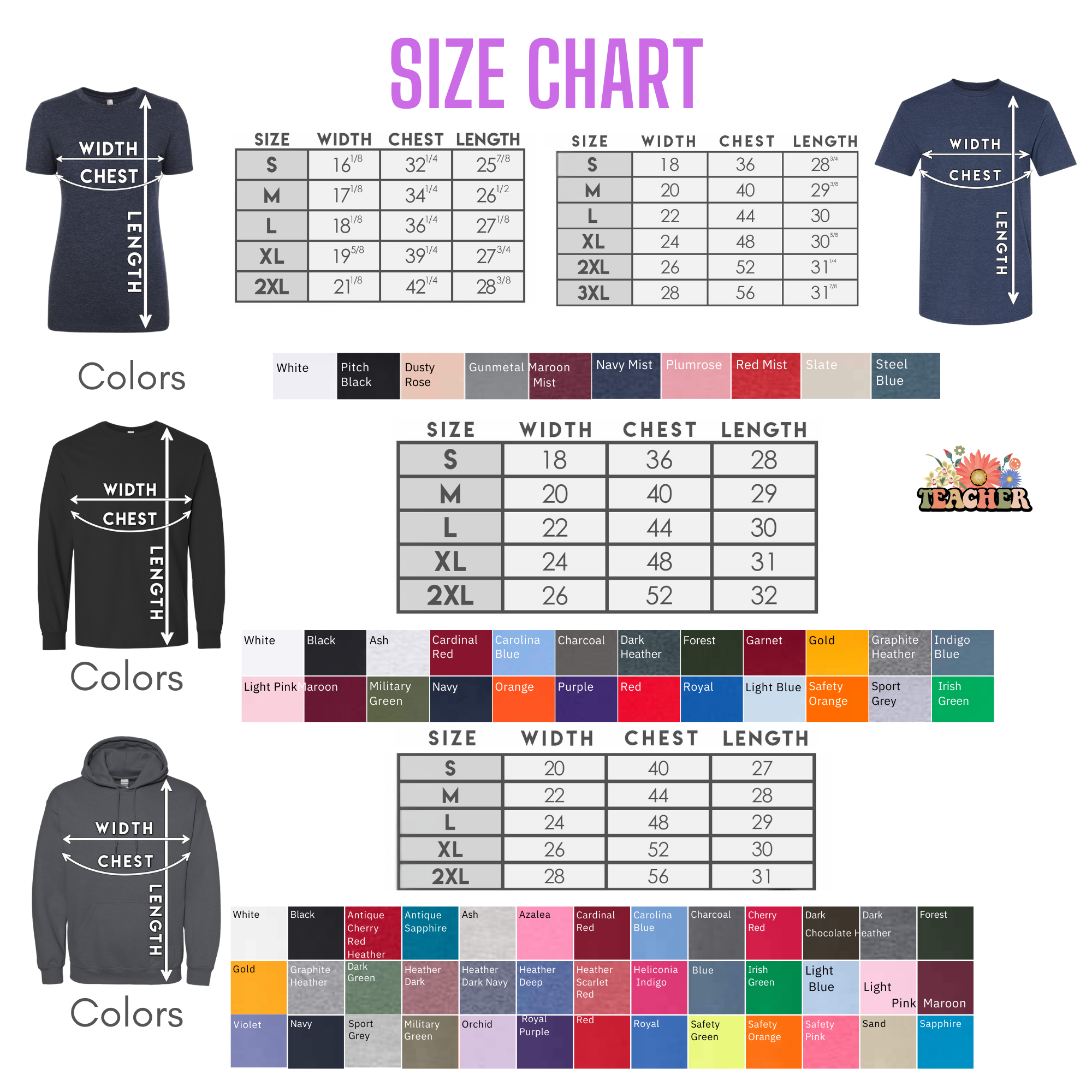 Professional-Teacher-Floral Graphic Teacher