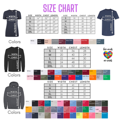 Causes-Autism-Colorful Puzzle Heart Love Needs No Words