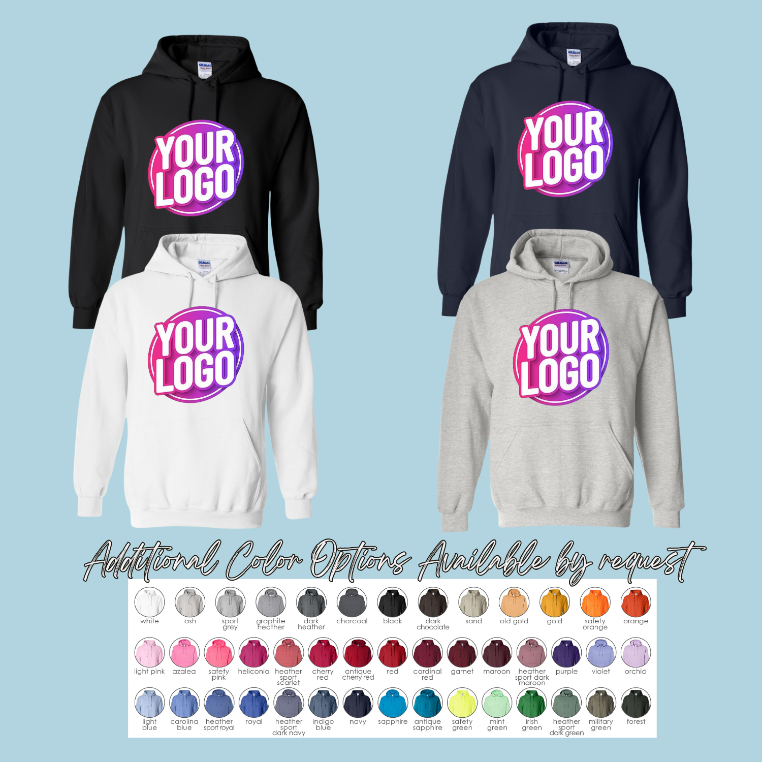 Custom Logo Hooded Sweatshirt